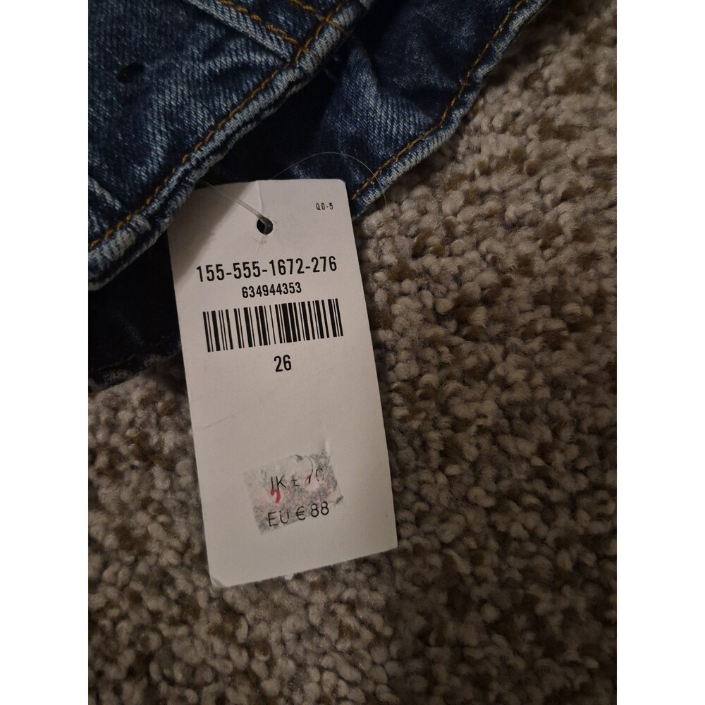 NWT Abercrombie & Finch Waist Tie Paperbag Mom Jeans High Rise 26/2 - Picture 5 of 8